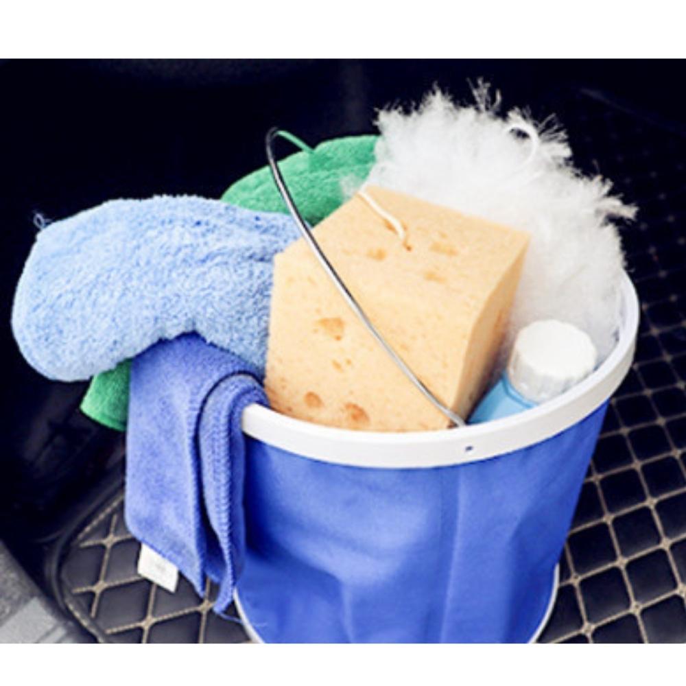 Poubelle de lavage portable Camping Pêche Lavage de voiture Seau pliant (ESG20617)