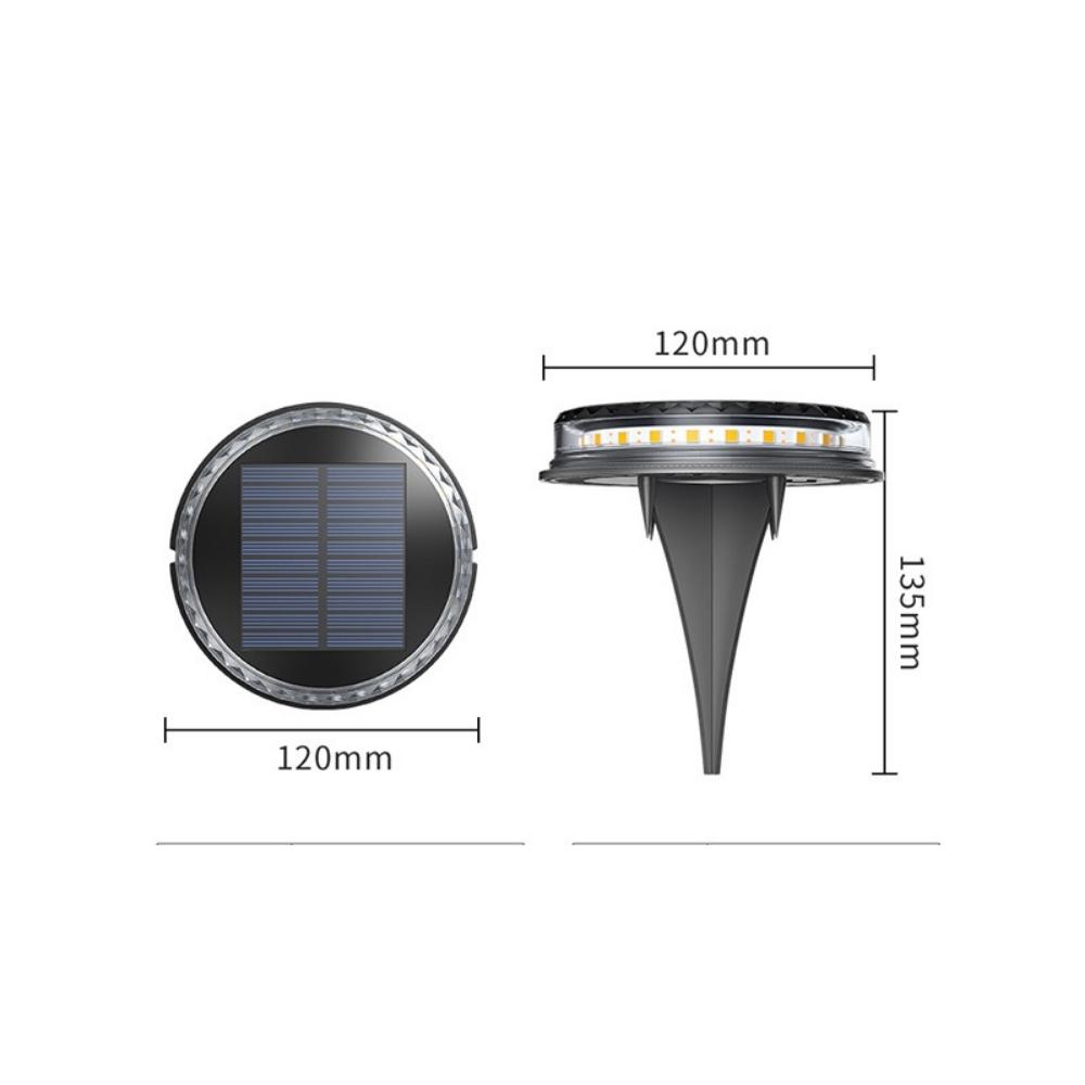 Le disque solaire imperméable de plate-forme de jardin allume la lumière de plate-forme de passerelle au sol (ESG20091)