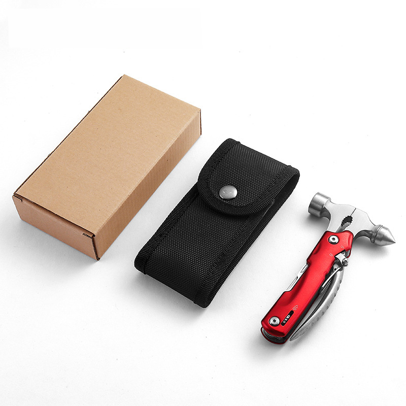 12 en 1 Portable Multi-Tool Mini Pocket Hammer Outdoor Survival (ESG15457)