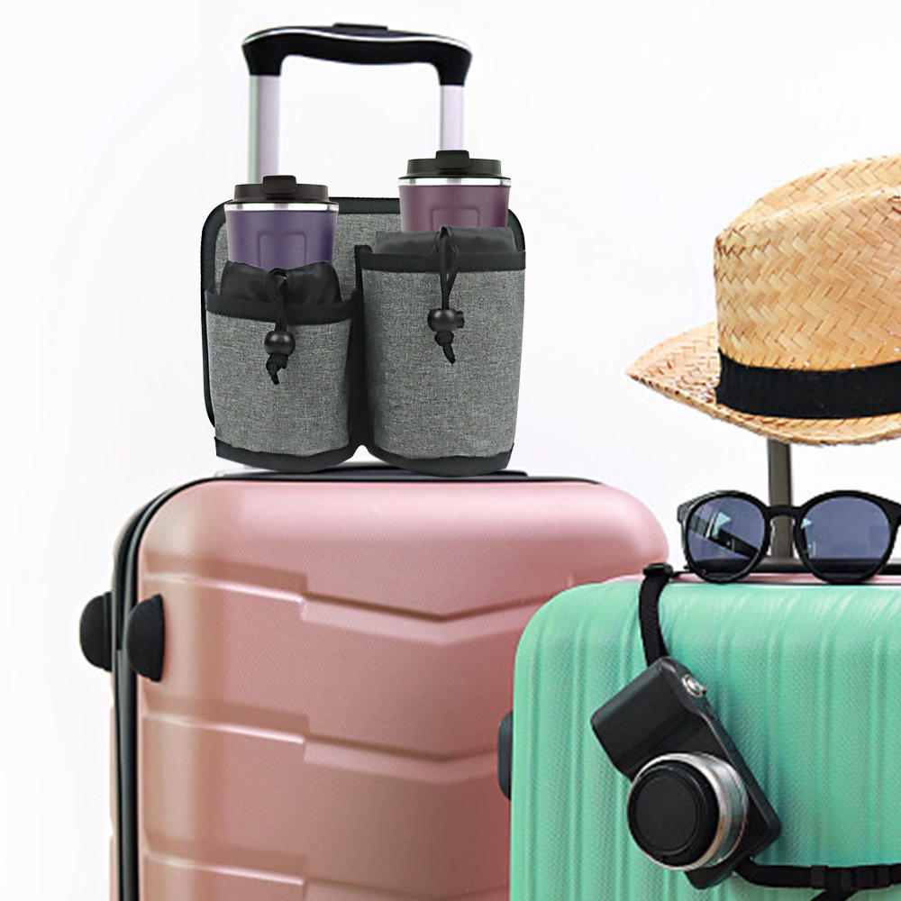 Organisateur de valise portable Bringe Caddy Sac contienne deux tasses à café (ESG16091)