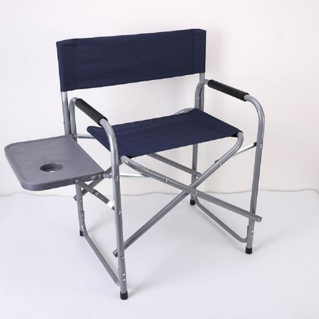  Chaise pliante portable avec table d'appoint camp porte-gobelet pliable (ESG17515)
