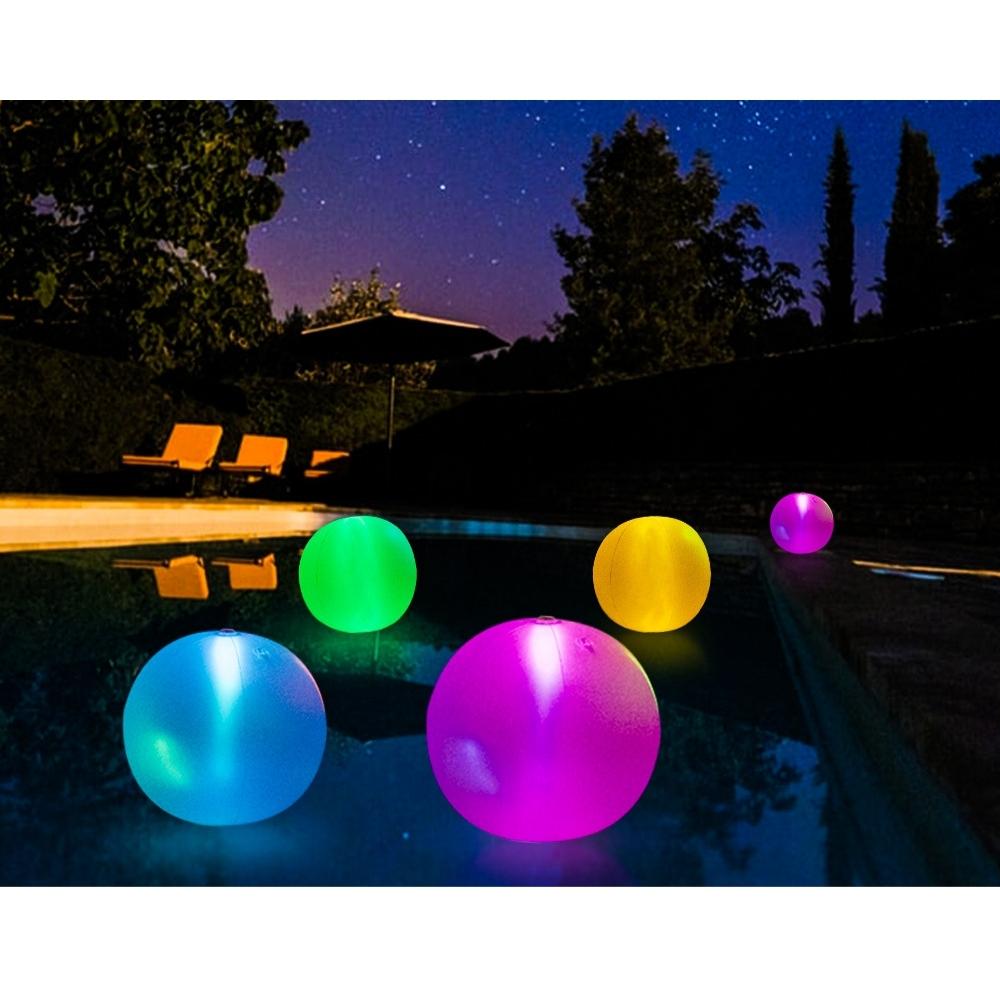 Décoration de jardin à boule éclairée gonflable à LED pour piscine étanche (ESG20088)