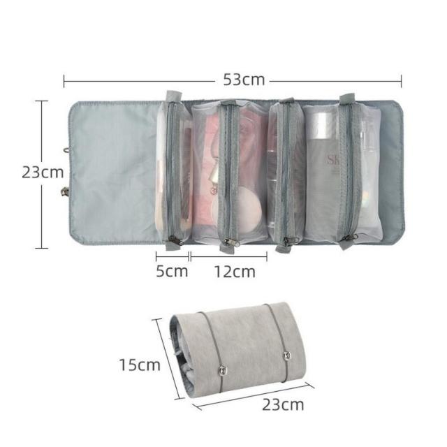 Sac cosmétique de voyage sac de rangement amovible grande capacité (ESG20836)