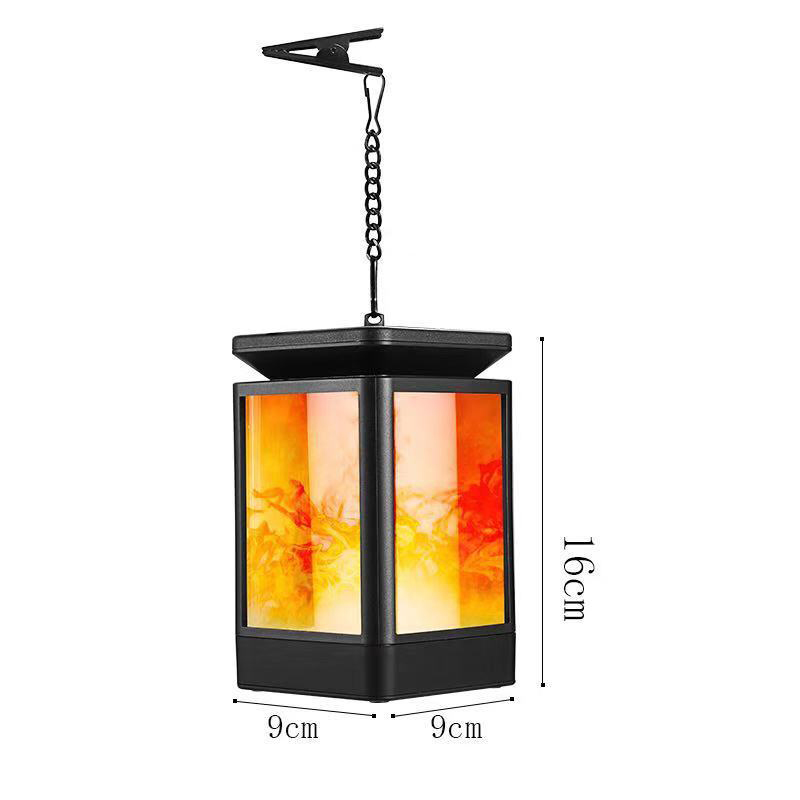 Lampe suspendue avec effet de flamme Solaire extérieur 3 modes lanterne (ESG15231)